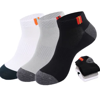 Новые летние хлопковые короткие носки для мужчин, высококачественные спортивные носки на щиколотке, Сетчатые дышащие Повседневные Удобные мягкие деловые мужские носки