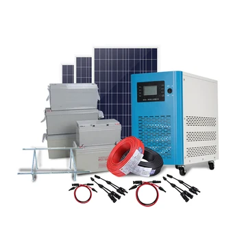 Комплект солнечных панелей Солнечная система для Всего дома мощностью 1 кВт 2 Квт 3 кВт Автономная Солнечная Домашняя система мощностью 5 кВт Автономная Солнечная система с литиевой батареей