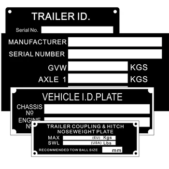 Специальный заказ на алюминиевую табличку с VIN-кодом не заказывайте, пока не уточните у нас данные на табличке с серийным номером для грузовика
