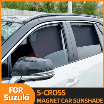 Для Suzuki S-CROSS Магнитный автомобильный солнцезащитный козырек Передняя рамка лобового стекла Шторка Солнцезащитный козырек заднего бокового окна