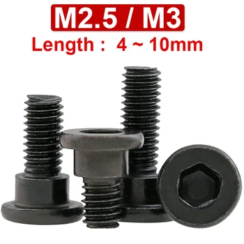 M2.5 M3 12,9 Высокопрочная углеродистая сталь, Ступенчатые шестигранные винты с маленькой заглушкой, Модель плечевого болта, Винт для позиционирования прижимной пластины