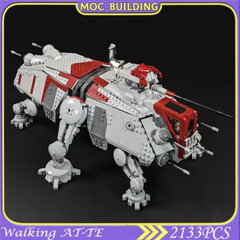 НОВЫЙ план MOC Walking AT-TE Строительный блок кирпичи RC космические войны DIY сборка строительная модель игрушки Рождественский подарок