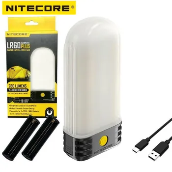 NITECORE LR60 Light Power Bank зарядное устройство 280 Люмен Перезаряжаемый Портативный светодиодный фонарь с высоким CRI для кемпинга на открытом воздухе от USB-C зарядки
