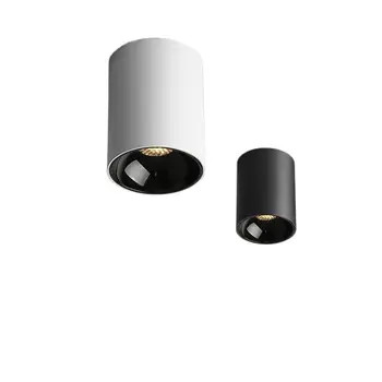 Открытый светильник с защитой от ослепления, не ослепляющий круглый потолочный точечный светильник COB, потолочный коридор, гостиная без основного освещения 7