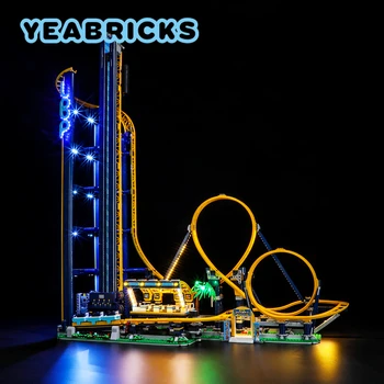 YEBRICKS Светодиодный световой комплект для 10303 Loop Coaster Набор строительных блоков (не включает модель) Кирпичи Игрушки для детей
