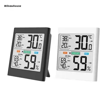 Цифровой Гигрометр F63A, комнатный термометр, измеритель влажности, комнатный термометр с большим индикатором и точной индикацией