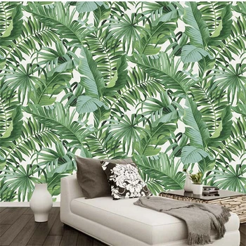 wellyu papel parede Обои на заказ Тропический лес фон настенные листья обои для стен 3 d papel parede behang
