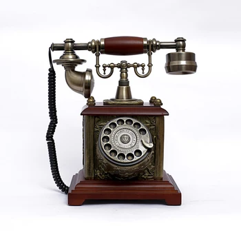 Антикварный телефон с поворотным циферблатом, Европейский Винтажный Проводной стационарный телефон со свободными руками, Подвесная гарнитура для дома, офиса в отеле