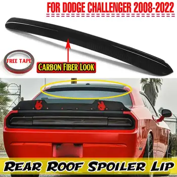 Выступ заднего спойлера на крыше автомобиля из углеродного волокна Ищите для DODGE Challenger 2008-2022 Задний спойлер на крыше багажника Крыло