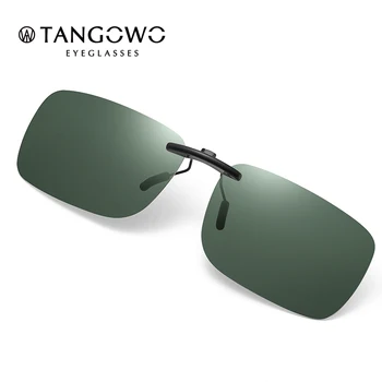 TANGOWO Высококачественные Поляризованные солнцезащитные очки с клипсой для водителя автомобиля, линзы ночного видения с защитой от UVA для рецептурных очков