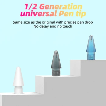 Сменный наконечник для Apple Pencil Gen 1/2 для стилуса iPad Наконечник Прозрачный Сменный Наконечник для пера Аксессуары для стилуса