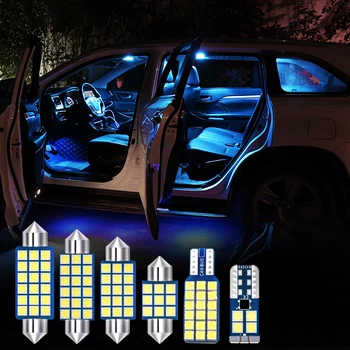 Для Nissan Tiida C11 2008 2009 2010 4 шт. Безошибочный комплект автомобильных светодиодных ламп 12v, внутренние купольные лампы для чтения, аксессуары для освещения багажника
