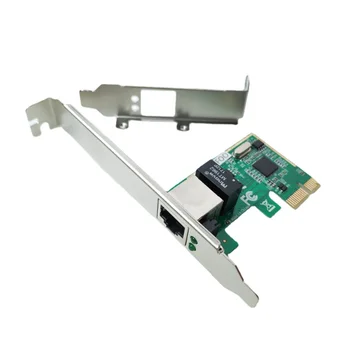 Низкий Полный Кронштейн Gigabit Ethernet LAN PCI Express PCI-e 1000 Мбит/с Настольный Компьютер ITX ATX mATX Host Case Сетевая карта RJ45