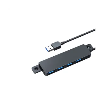 USB-концентратор 3,0, Мульти USB-Разветвитель, 4 USB-порта 3,0 с Зарядным устройством для смартфона, компьютера Pro PC Hub C, 120 см