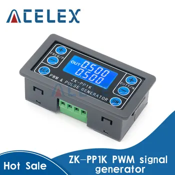 Двухрежимный ЖК-генератор сигналов PWM ZK-PP1K, 1-Канальный генератор импульсов PWM с Регулируемым рабочим циклом по частоте 1 Гц-150 кГц, Генератор прямоугольных волн