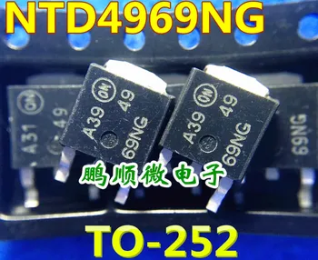 30шт оригинальный новый полевой транзистор NTD4969NT4G с трафаретной печатью 49 69NG TO-252